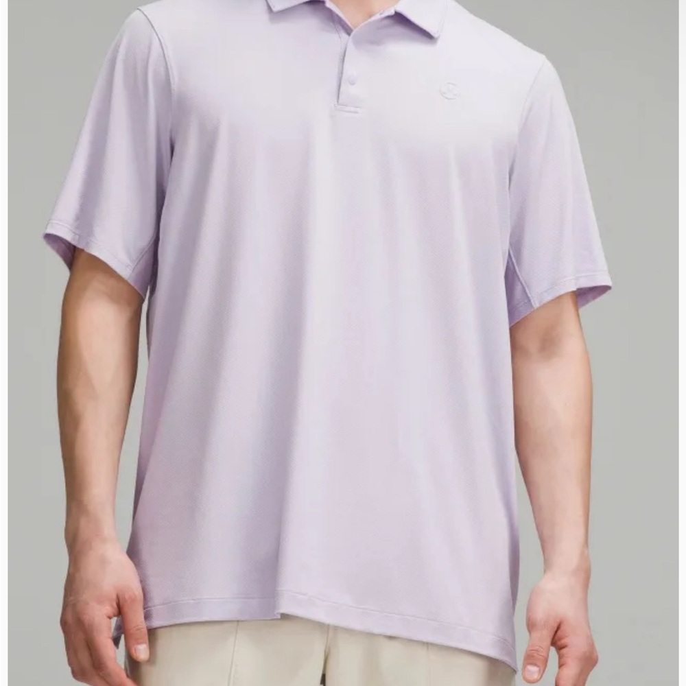 Lululemon Athletica Polo Shirt in Purple with Relaxed Fit